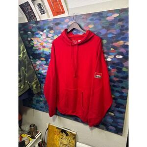 Vintage Marlboro Country Store Red Hoodie Sweatshirt XL Sleeve Patch